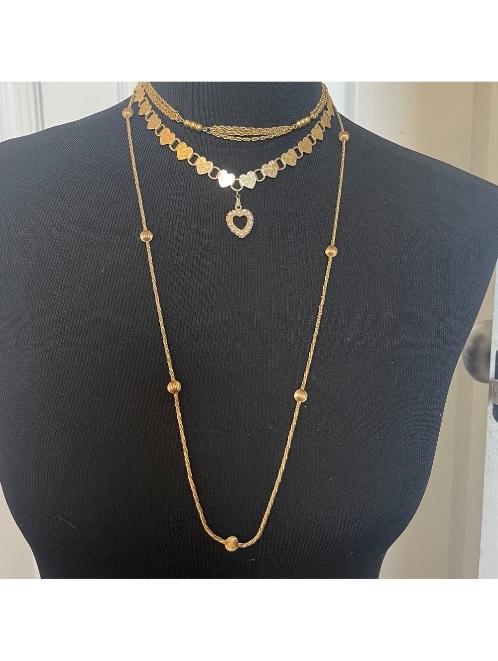 Vintage 3pc Costume Jewelry Necklace Lot Includes 1 Crown Trifari